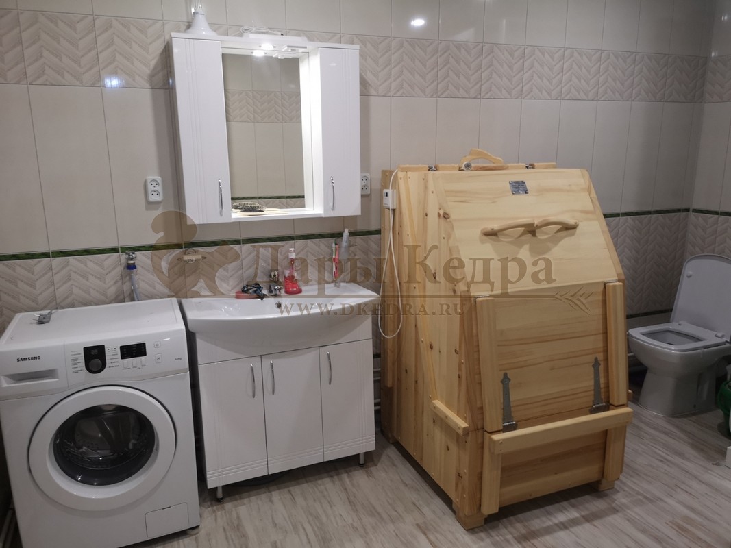 Кедровая бочка (фитобочка) квадратная «Профессиональная»